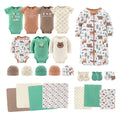 Newborn Baby Layette Gift Set for Baby Boys, Woodland Animals, 23 Essential Pieces, 0-3 Months